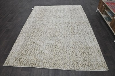 Oushak 6x8,Turkish Rug,vintage,anatolian,BEIGE,kilim,Bohemian,handmade,wool