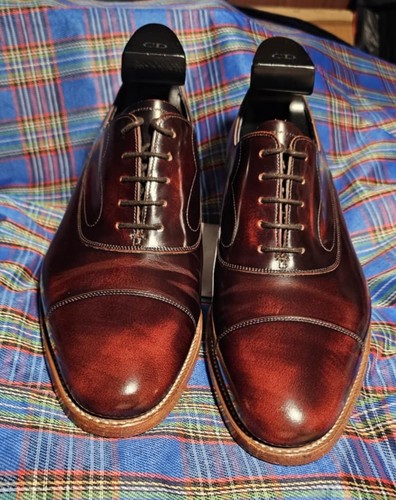 Scarpe Barker "Heartly" Brandy Oxford Toe Cap UK 9 G ..Ottime condizioni