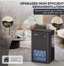 Dehumidifier for home,office ,95 OZ Water Tank (800 sq.ft) Dehumidifier