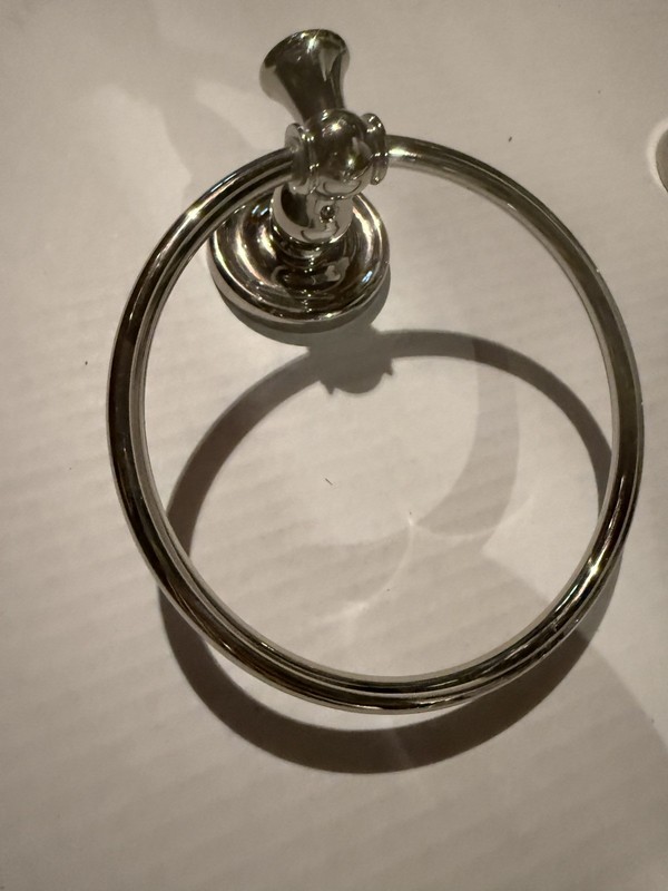 Restoration Hardware Hand Towel Ring Set Polished Chrome