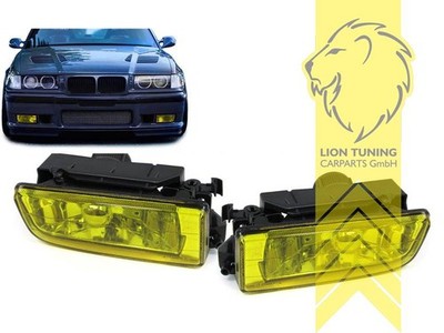 Nebelscheinwerfer für BMW E36 Limousine Touring Coupe Cabrio Compact gelb