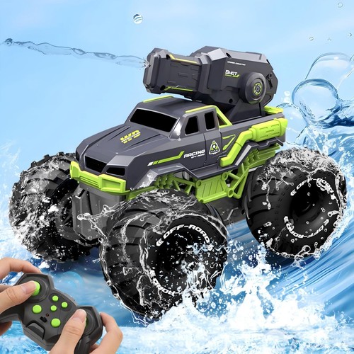 1:16 Remote Control Monster Truck All Terrain 4WD Amphibious RC Car & Boat wi...