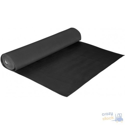 Lámina De Goma Negra VIGOR – Rollo De 5m X 1,5m, Espesor 5 Mm (ideal Para Aislamiento Y Protección)