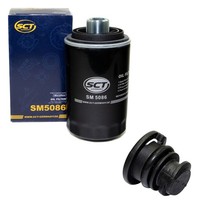 ÖLfilter Sct Sm 5086 + ÖLablassschraube 47197 FüR Audi A5 Sportback Q5 Tfsi