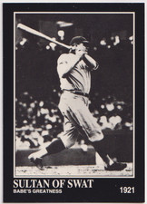 1992 Megacards Babe Ruth Collection #105 Babe Ruth New York Yankees HOF