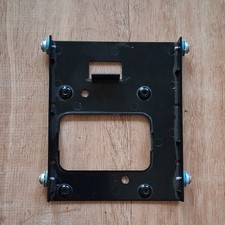 Lot of 2 Black Metal Drive Bay Adapter Mounting Brackets for HP Computer