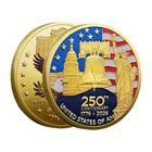 US 250th Independence Anniversary Challenge Coin 1776-2026 American Patriot USA