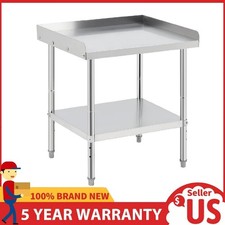 28"x24" Stainless Steel Work Table ,Commercial Kitchen Prep Table Grill Stand