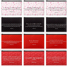 12 Pcs Christian Valentine'S Day Makeup Bags Bulk Christian Gifts for Women John