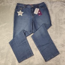 Gloria Vanderbilt Amanda Classic Fit Tapered Jean Women  s 18W Short NWT
