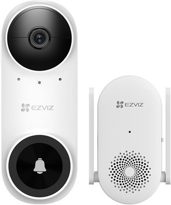 EZVIZ 2K Video Türklingel mit Chime, Akku Türklingel mit Kamera, KI Personenerke