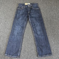 Boys Levi  s 505 Regular Fit Jeans Size 10 Reg 25x25 Adjustable Waist Dark Wash