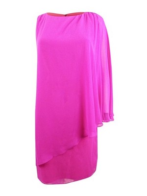 SL Fashions Women's One-Shoulder Shift Dress