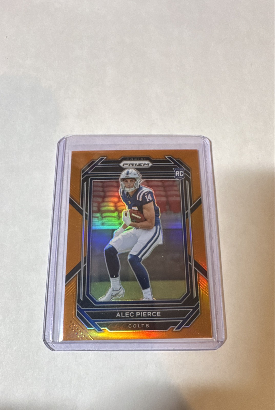 2022 Panini Prizm - Rookies Alec Pierce #330 Orange Prizm /249 (RC)