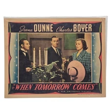 1939 Original Lobby Card When Tomorrow Comes Advertising Movie Theater Poster