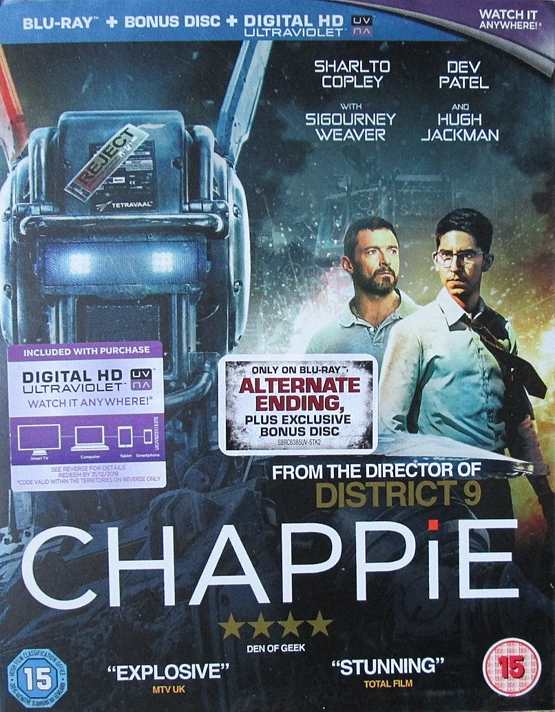 Chappie (Blu-ray, 2015) - New