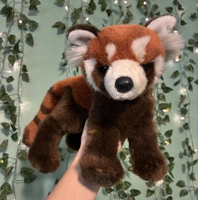 RARE/RETIRED Douglas Cuddle Toys | 14'' Carrots Red Panda Plush | USED *READ