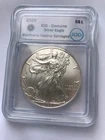 2020 SILVER EAGLE 1oz ounce  .999 HURRICANE HELENE ICG  CERTIFIED RARE