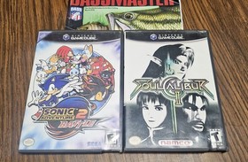 Sonic Adventure 2 Battle / Soul Caliber 2 both with manuals . Nintendo GameCube 