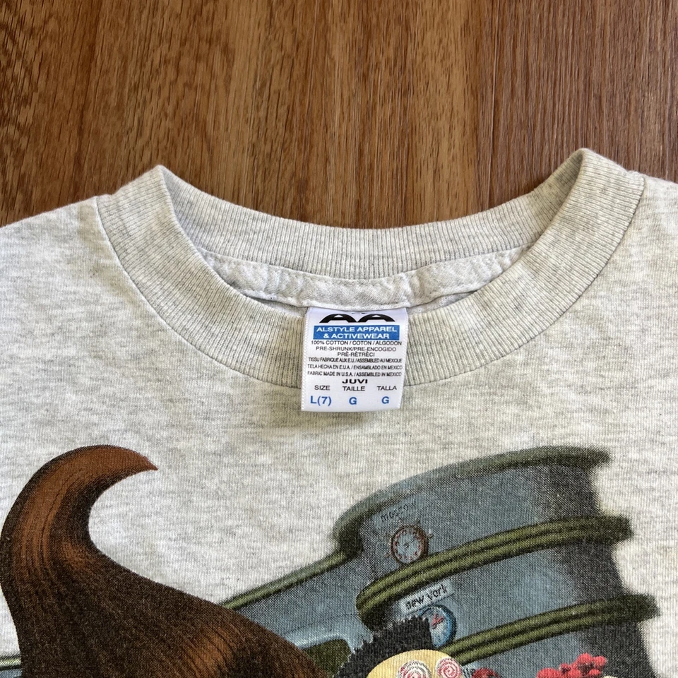 Camiseta gráfica de neutrones Nickelodeon Jimmy Y2K 2000 vintage para niños talla L (7) Foto 4 de 4