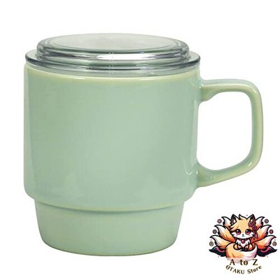NEW Yamaka Shoten CEREC Tea Mate Mug approx. 340ml with lid and tea strainer
