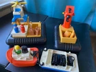 Vintage Fisher Price Little People Offshore Cargo Set #945 Almost Complete