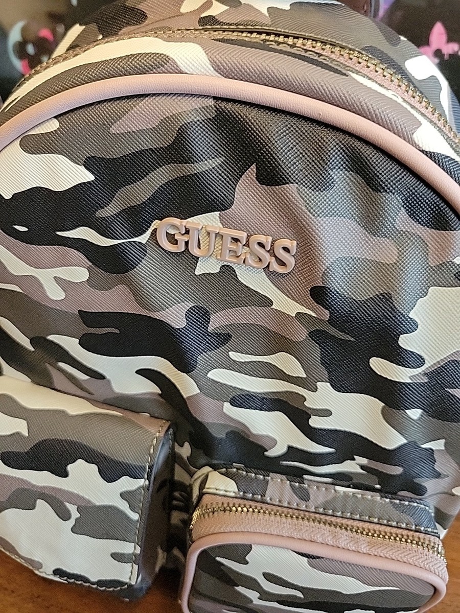 Guess Utility Vibe Large Backpack Black Womens Shoulder Bag  display picture 3