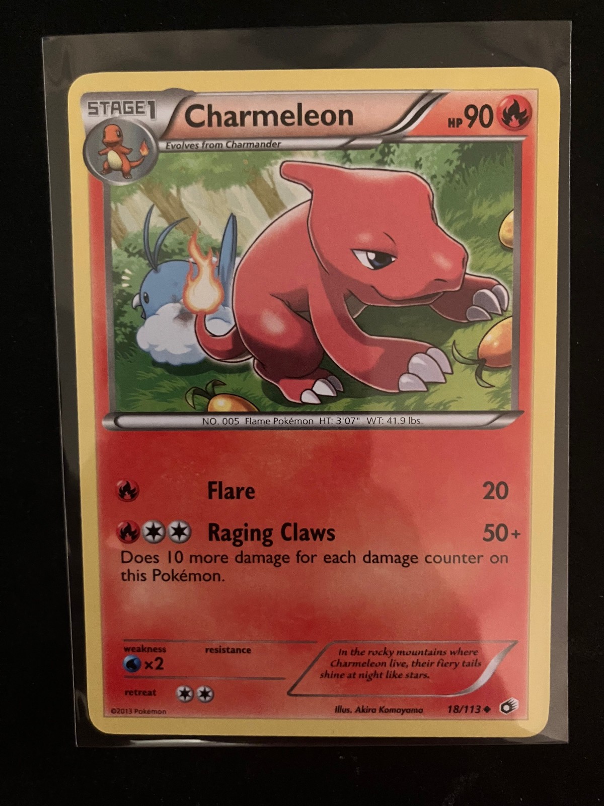 Pokémon Card Charmeleon 18/113 Legendary Treasures