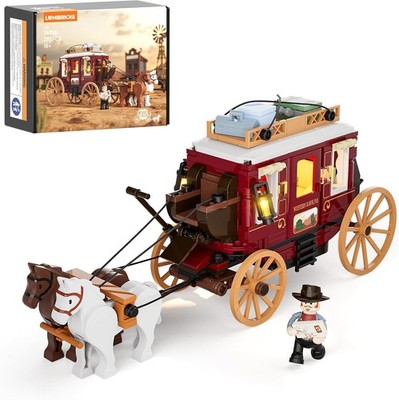 Lumibricks Western Stagecoach 293 Pcs Building Set