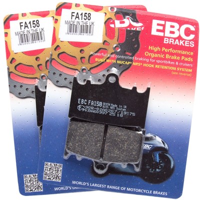 EBC FA158 Organic Brake Pads X2 for Kawasaki ZX-6R Ninja 95-97
