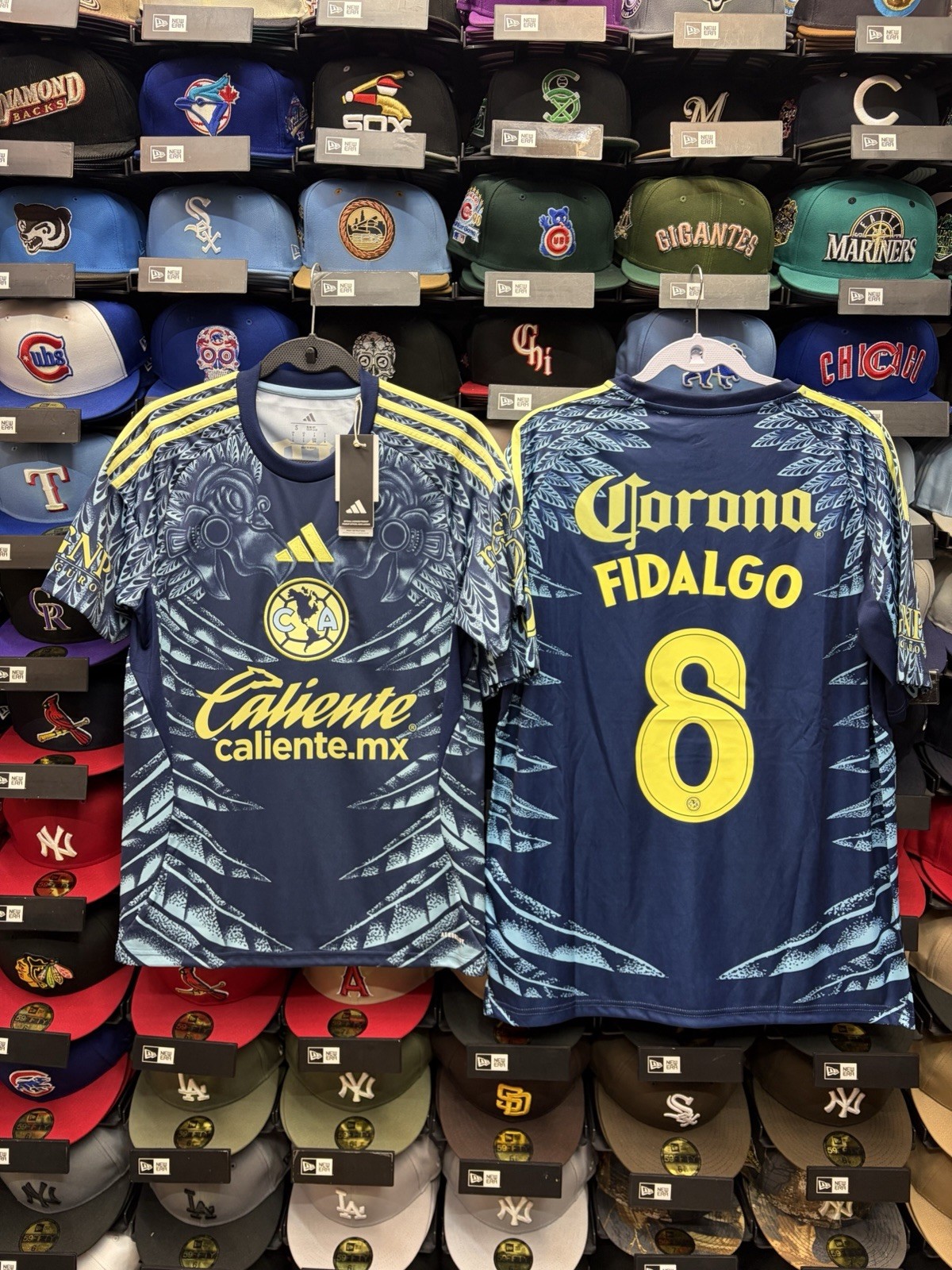 Club America 2025/26 Fidalgo #8 Away Official Licensed Blue Jersey (Sz M)