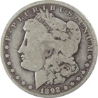 1892 O Morgan Silver Dollar VG Very Good $1 Coin SKU:I24323