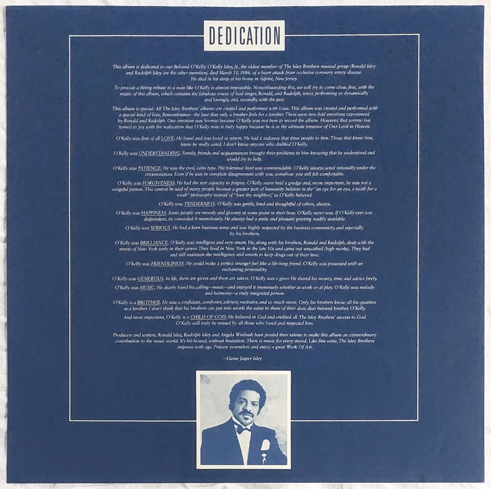 The Isley Brothers "Smooth Sailin'" 1987 US Warner Bros Label 12" 33rpm LP - Image 4 of 4