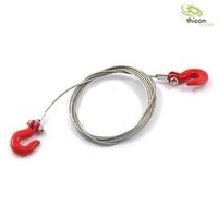 Scale Haken Aus Metall Rot Pulverlackiert Mit Stahlseil Thicon-Models