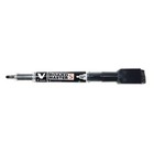 Pilot V-Board Master S 3.5 mm Tip Extra Fine Whiteboard Marker with Eraser - Bla