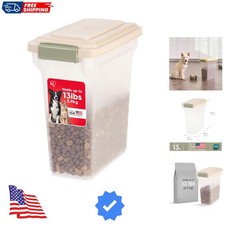 Dog Food Storage Container, Airtight Lid, Up to 13 Pounds Pet Food Storage, V...