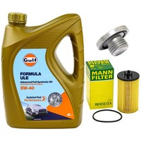 MotoröL Filter Set 5W-40 5 Liter + ÖLablassschraube FüR Chevrolet Opel Saab 1.6