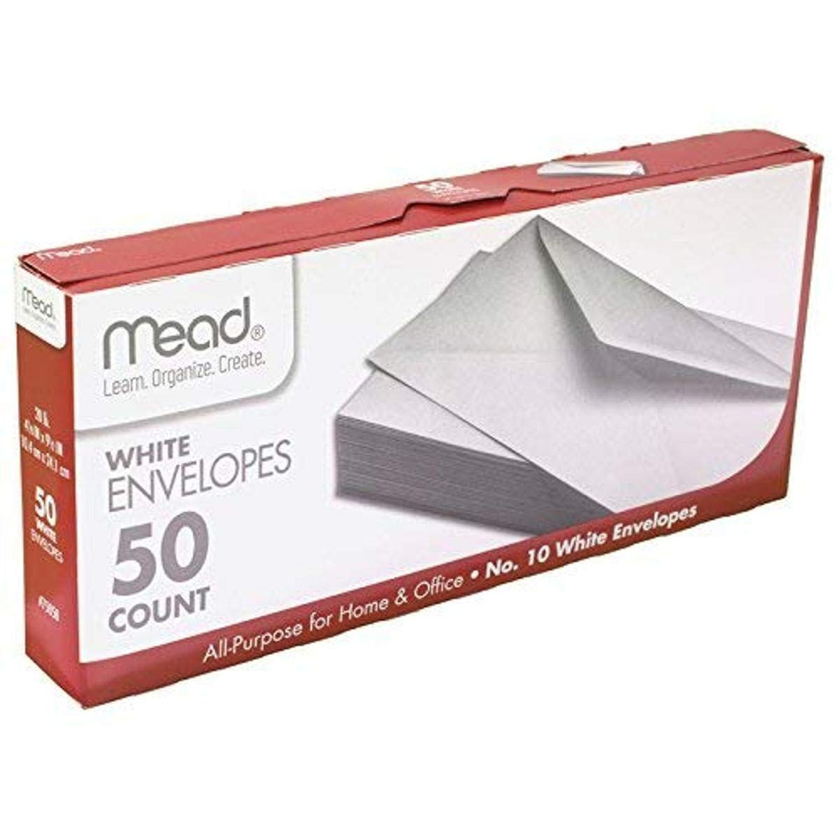 t#10 Envelopes, 4-1/8" X 9-1/2", White, 50 Pack Free And Fast Shipping
