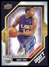 Garrett Temple 2009-10 Upper Deck Draft Edition Autographs #6 #/999 - LSU Tigers
