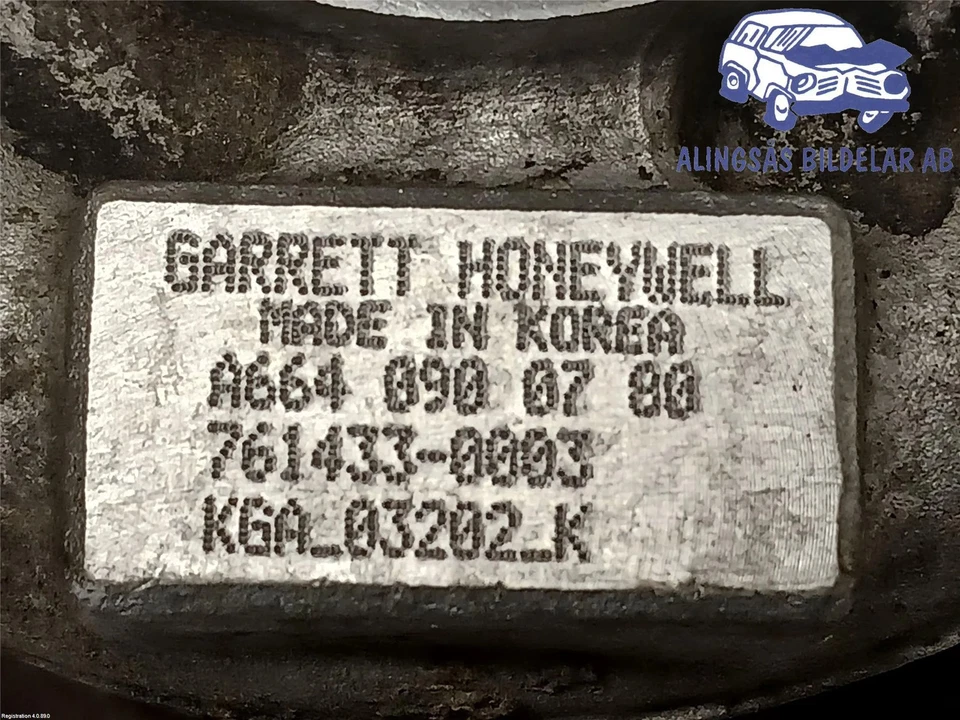 ORIGINAL Turbolader SSANGYONG ACTYON SPORTS I (QJ) 2008 - Bild 3 von 3