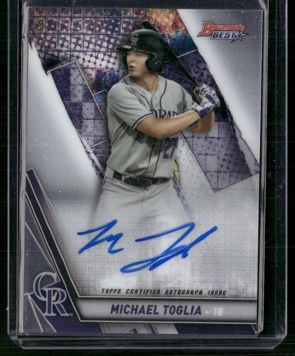 2019 Bowman's Best #B19-MTO Michael Toglia Best of 2019 Autographs