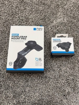 QUAD LOCK Motorcycle Phone Handlebar Mount PRO and Vibration Dampener Quadlock