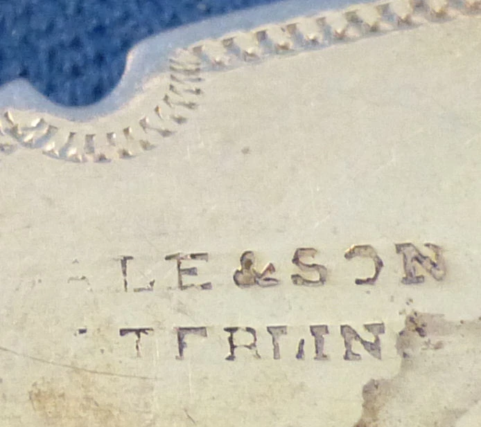 WM GALE & SON, NEW YORK-STERLING FANCY TWIST AND DECORATED CONDIMENT SPOON(S) - Imagem 3 de 3