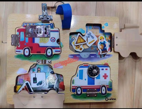 Montessori Busy Board Toddler Sensory Activity Educational Toy AU STOCK - Picture 3 of 4
