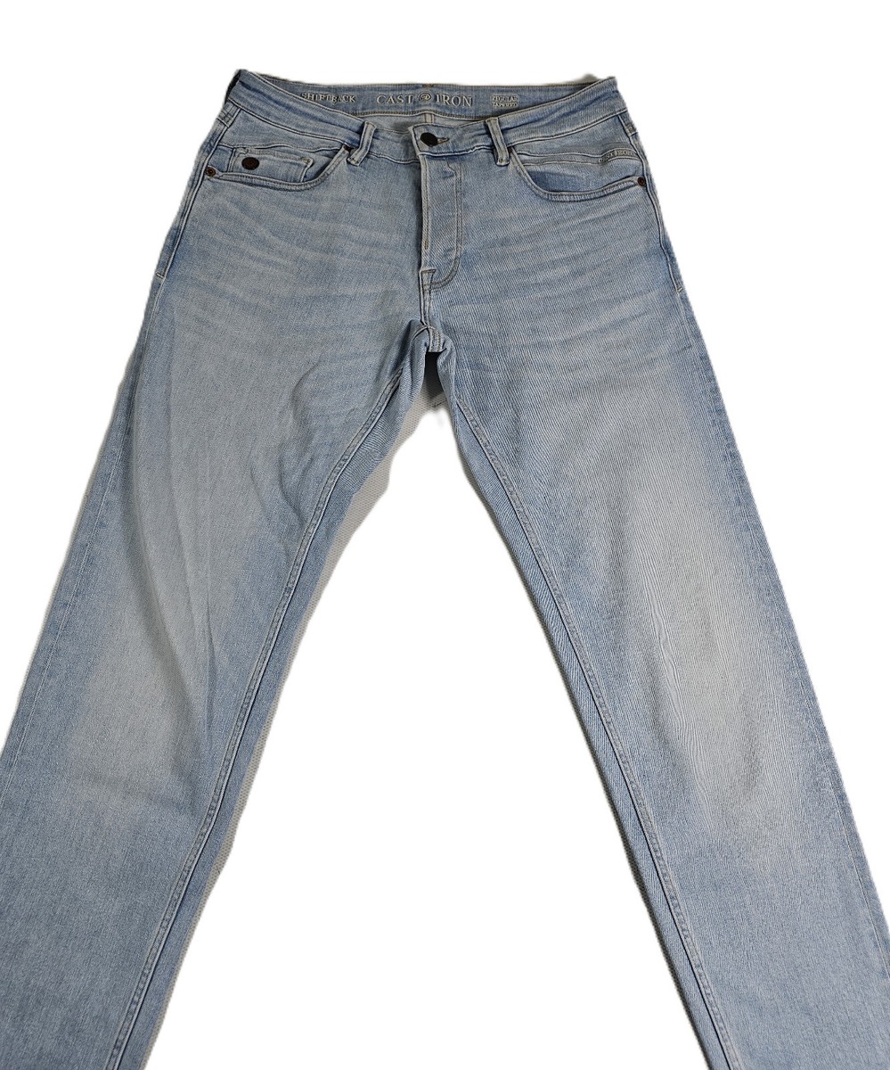 Cast Iron Shiftback Regular Tapered Herren Jeans Hose Größe 32/34