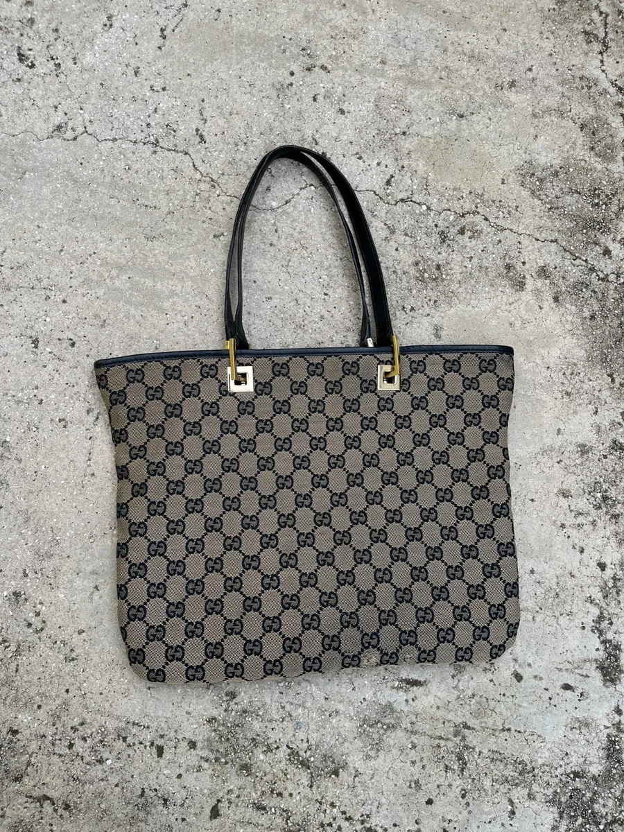 Gucci GG Tote Bag White Canvas