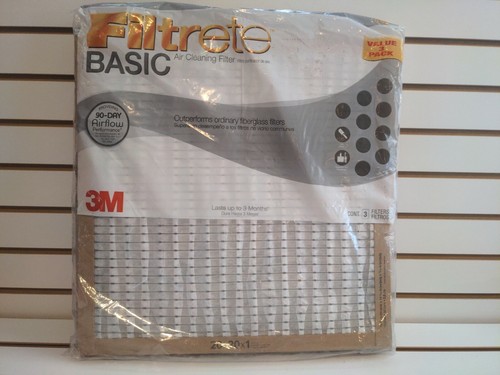 Lot 6 Filtri Forno Condizionatore 6 Filtri Aria 3M Filtrete Basic - Misura 20x25x1 Pollici, A Piega, Per Forno O Sistema Aria Filtro Aria Panda