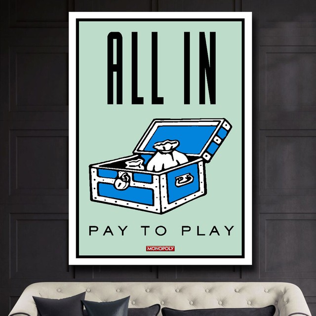 Monopoly Motivation Success Work Home Wall Art Decor POSTER / CANVAS