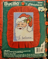 Bucilla Christmas I BELIEVE 33204 Gallery of Stitches Counted Cross Stitch NOS