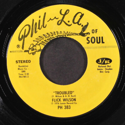 12インチFLICK WILSON-KEEP THE TEOUBLES DOWN FLICK WILSON: keep the troubles down / troubled PHIL L.A. 7